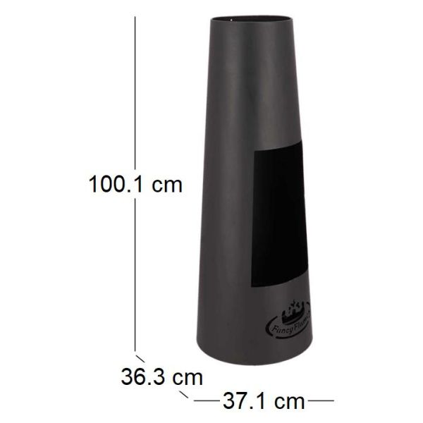 Cheminée de terrasse rond en acier - ESS-1788