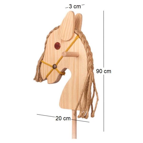 Cheval avec manche en bois Caballo - 31,92