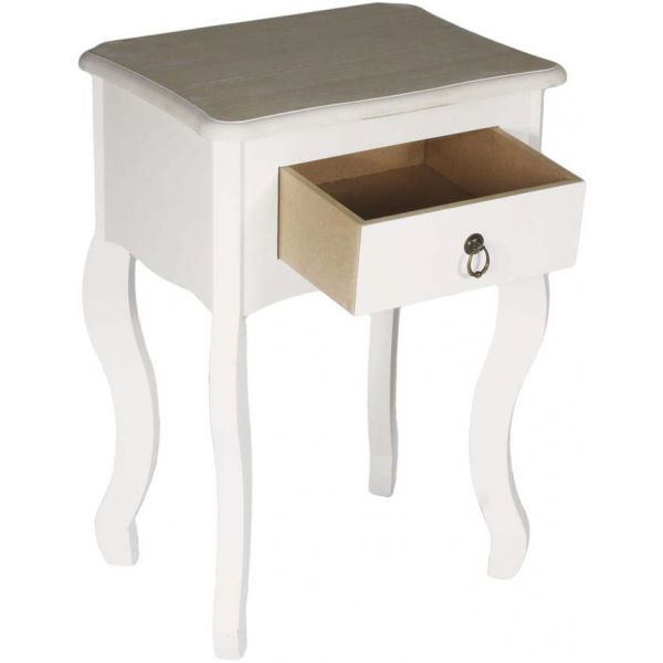 Chevet en bois blanc Victoria - 49,90