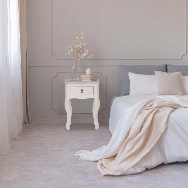 Chevet en bois blanc Victoria - THE HOME DECO FACTORY