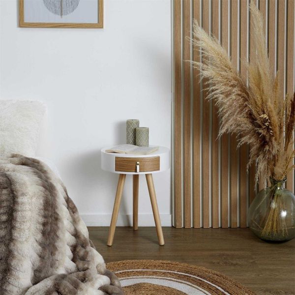 Chevet en bois scandinave Nora - THE HOME DECO FACTORY