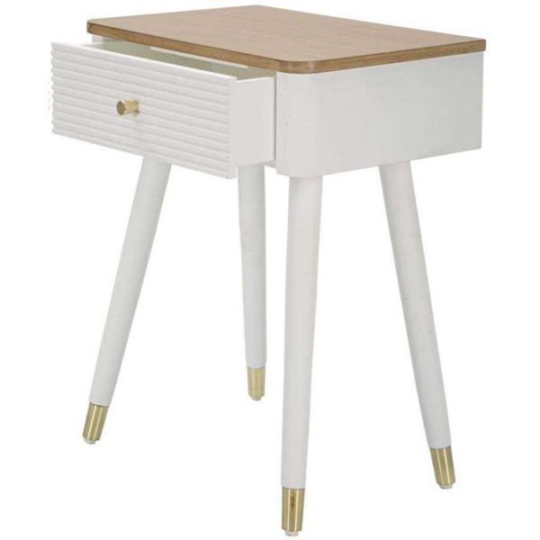 Chevet en bois avec tiroir Matera 45 x 32 x 62 cm - 6