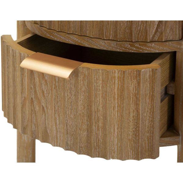 Chevet en bois 2 tiroirs Gothenburg 38 x 34.5 x 52 cm - 7