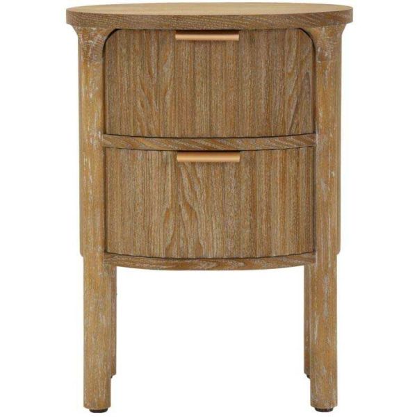 Chevet en bois 2 tiroirs Gothenburg 38 x 34.5 x 52 cm - 129