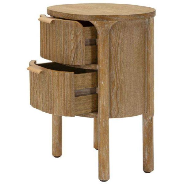 Chevet en bois 2 tiroirs Gothenburg 38 x 34.5 x 52 cm - 5