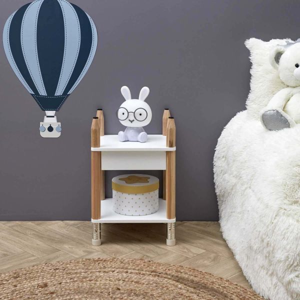 Chevet enfants en pin et MDF Crayon - THE HOME DECO KIDS