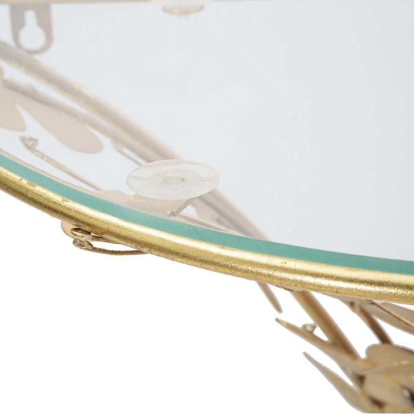 Chevet en métal et verre Butterflies 44.5 x 24.5 x 34.5 cm - 77,90