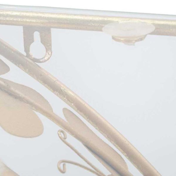 Chevet en métal et verre Butterflies 44.5 x 24.5 x 34.5 cm - 6