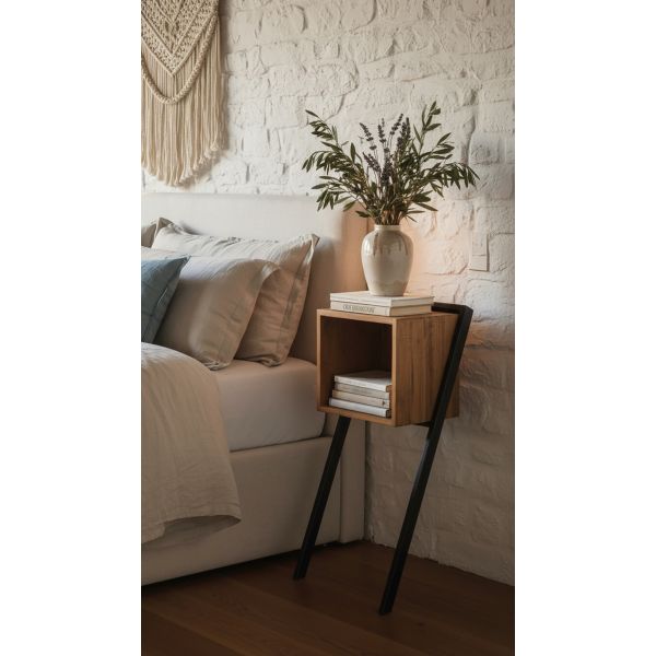 Chevet mural en bois et métal - AUBRY GASPARD