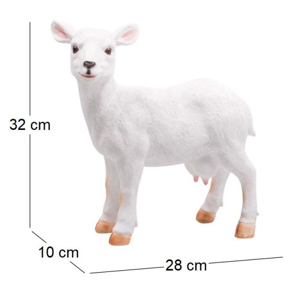 Chèvre en résine 28 x 10 x 32 cm - IMH-0303