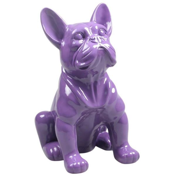 Chien bouledogue français coloré 37 x 25 x 22 cm