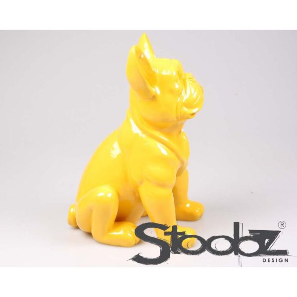 Chien bouledogue français coloré 37 x 25 x 22 cm - STOOBZ