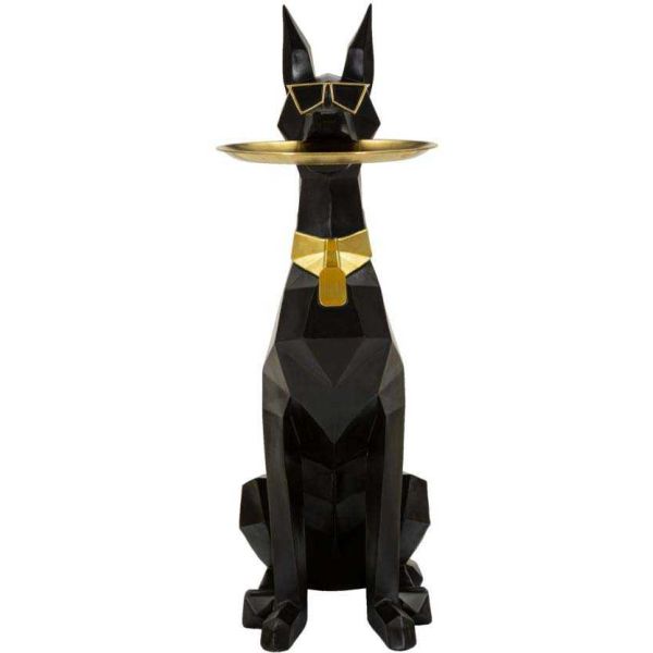 Chien en polyrésine Dog origami 30 x 64 x 91 cm - 319