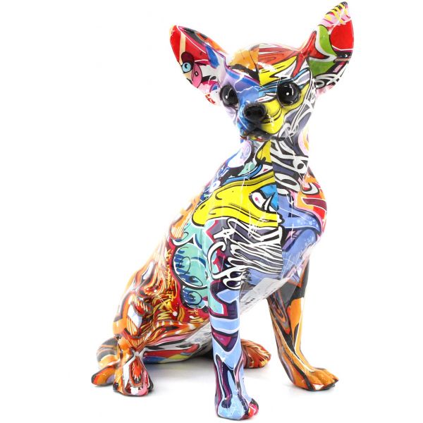 Chihuahua en résine Graffiti - ORIGEN