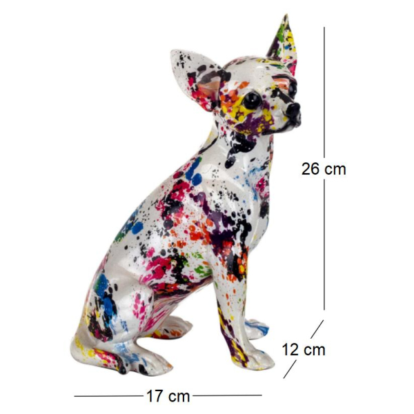 Chihuahua en résine Graffiti - 6