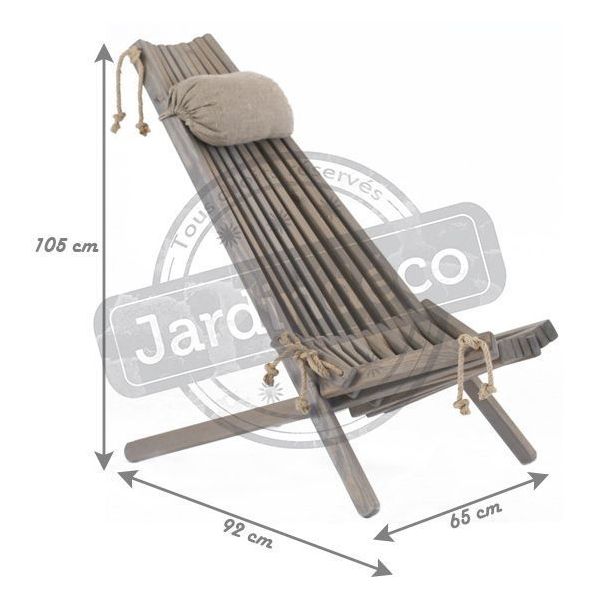 Chilienne bois EcoChair (coussin offert) - ECO-0101