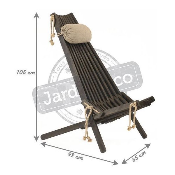 Chilienne en bois EcoChair (coussin offert) - ECO-0100