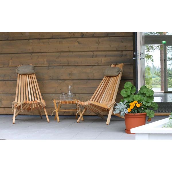 Chilienne scandinave avec repose-pieds - ECOFURN