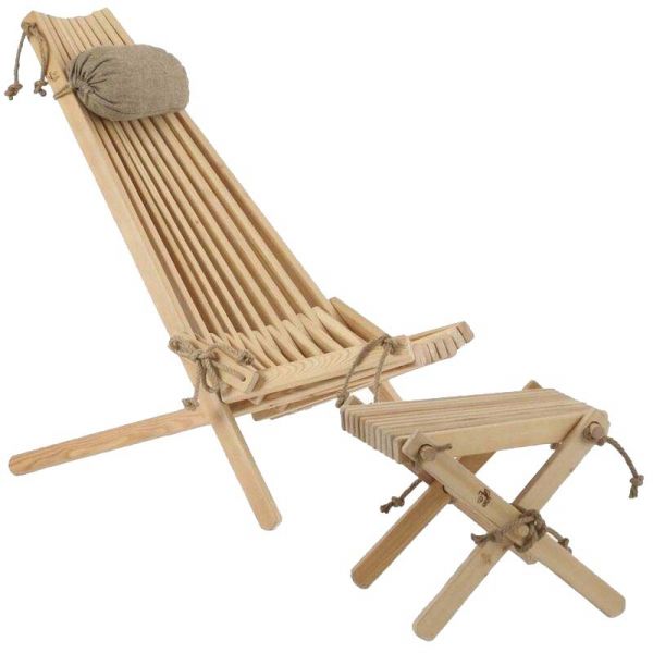 Chilienne scandinave avec repose-pieds