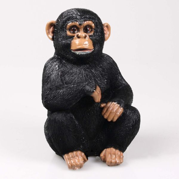 Chimpanzé assis en résine 18 x 15 x 24 cm - Farmwood animals