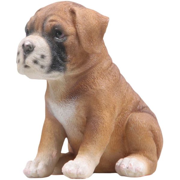 Chiot en résine Boxer 12x14x15 cm - Farmwood animals