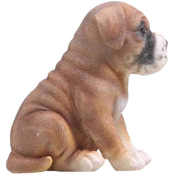 Chiot en résine Boxer 12x14x15 cm - IMH-0450