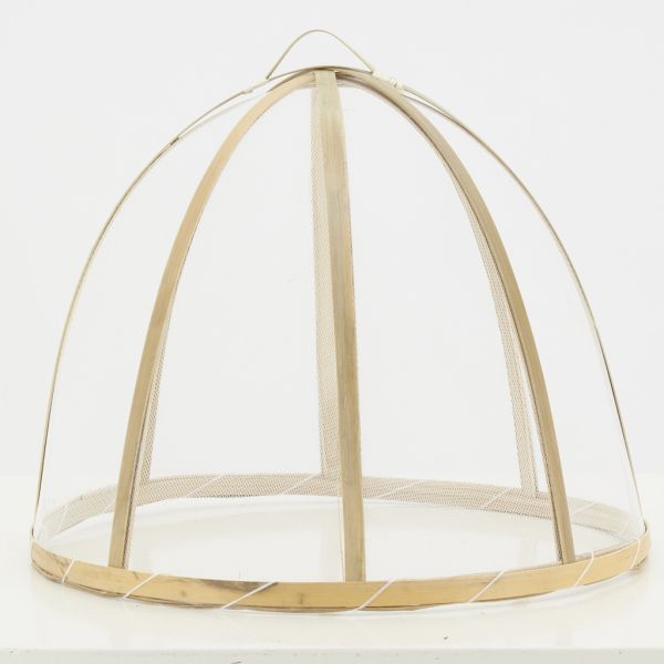 Cloche en bambou et filet blanc - 7,90