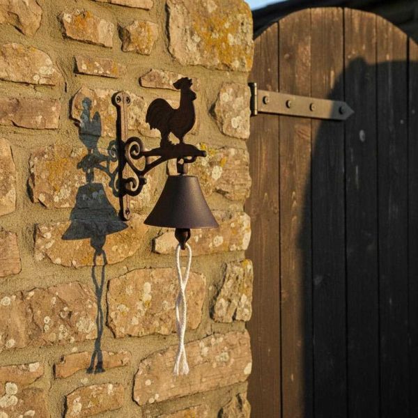 Cloche carillon fonte Coq 19 x 10 x 17 cm - 5