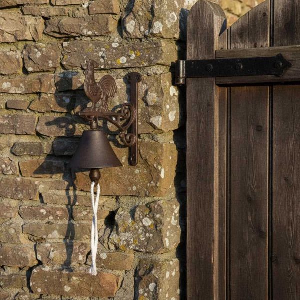 Cloche carillon fonte Coq 19 x 10 x 17 cm - LA GRANDE PRAIRIE