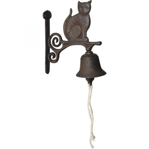 Cloche de jardin chat en fonte