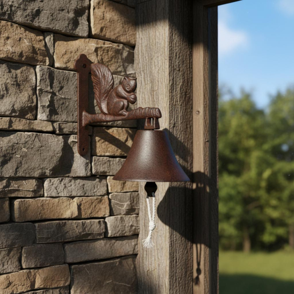 Cloche de jardin écureuil en fonte - BEST FOR BOOTS