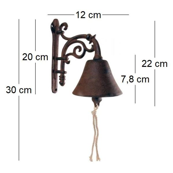 Cloche de jardin fleurs en fonte - ESS-0127