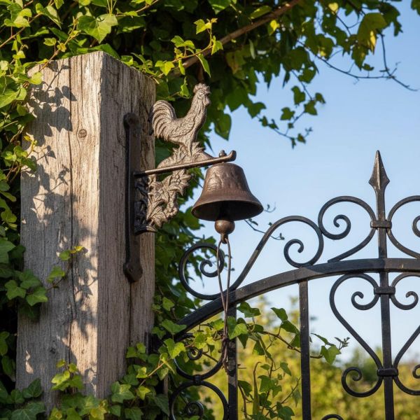 Cloche murale en fonte coq - LA GRANDE PRAIRIE