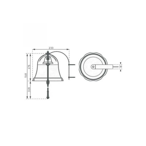 Cloche de pompier pour cabane enfant - KBT-0176