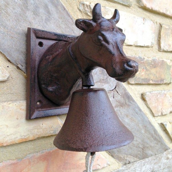 Cloche de porte fonte tête vache - ESSCHERT DESIGN