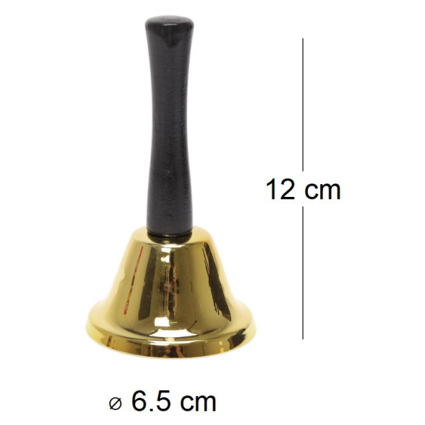 Clochette classique Or 6.5 x 12 cm - SIL