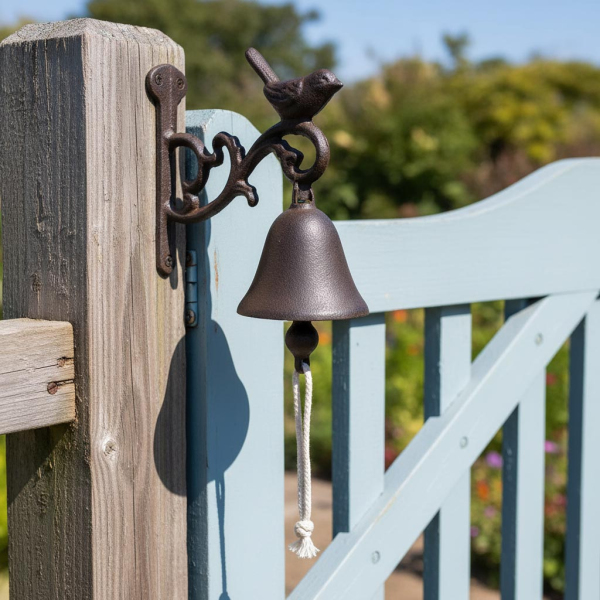 Clochette de jardin oiseau en fonte - LA GRANDE PRAIRIE
