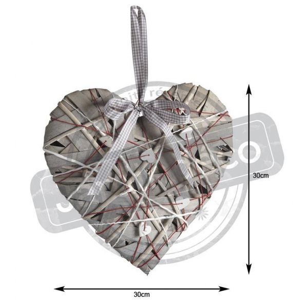 Coeur en bois à suspendre - AUBRY GASPARD
