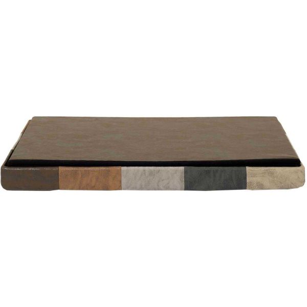 Coffre banc pliable en polyuréthane patchwork Helsinki - 5