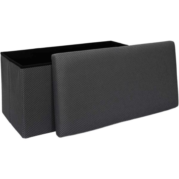 Coffre banc pliable en tissu Atome - THE HOME DECO FACTORY