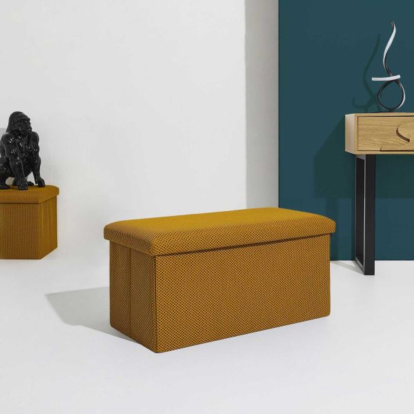 Coffre banc pliable en tissu Atome - 8