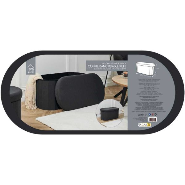 Coffre banc pliable en tissu Pills - 5