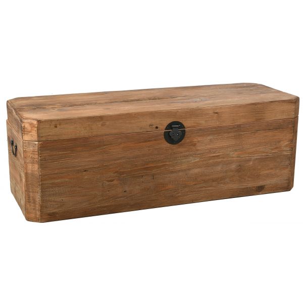 Coffre en pin et métal REWOOD