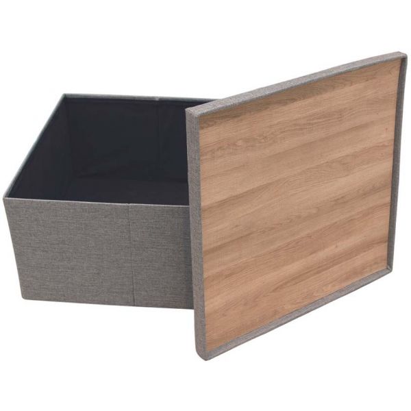 Coffre rangement XXL pouf réversible table basse - 5