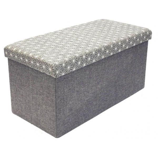 Coffre rangement banc tissu