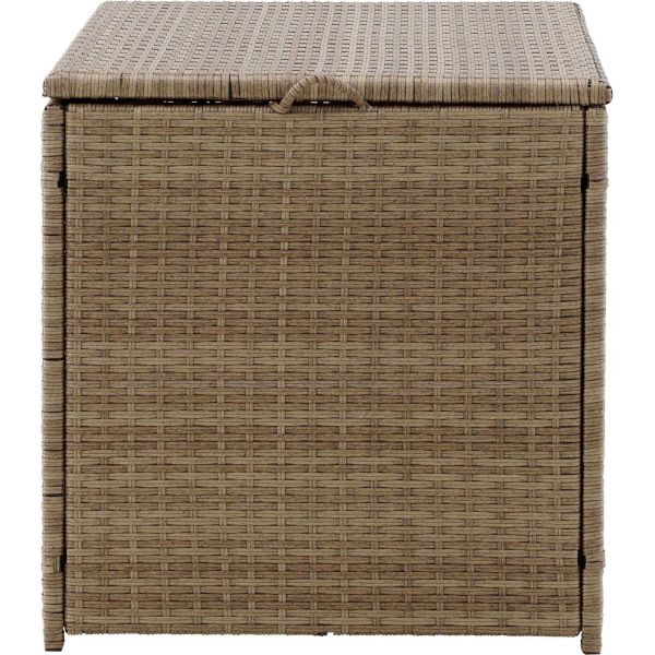 Coffre de rangement extérieur en résine tressée London - 5