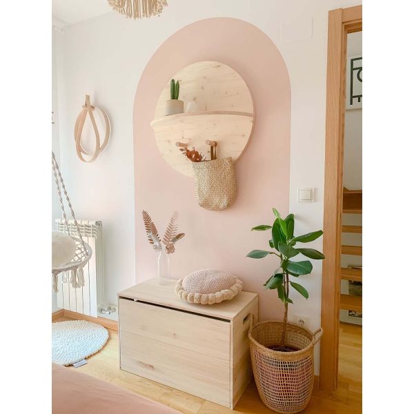 Coffre de rangement en pin brut 135 litres - 9