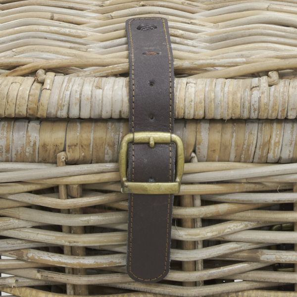 Coffres bouts de lit en poelet gris (Lot de 2) - 5