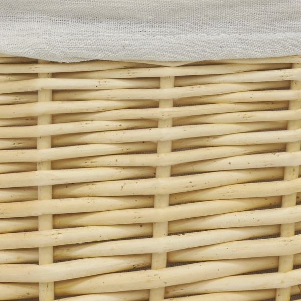 Coffres à linge en osier blanc (Lot de 3) - 119