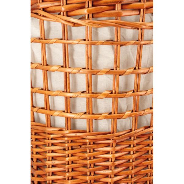 Coffres à linge en osier  naturel et coton - 6